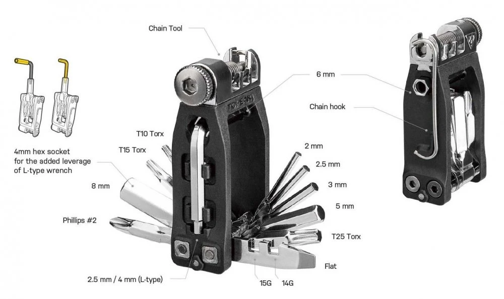 Topeak Ninja Master+ Toolbox T16 - Image 2